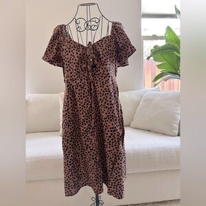 Cheetah print mini sundress